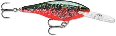 Rapala Shad Rap Crankbait, 2-3/4", Red Crawdad