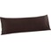 FLXXIE Microfiber Body Pillow Cover, Envelope Closure, Dark Brown