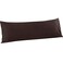 FLXXIE Microfiber Body Pillow Cover, Envelope Closure, Dark Brown