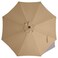 ABCCANOPY 9ft Outdoor Umbrella Replacement Top Suit 8 Ribs ,Khaki