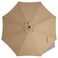 ABCCANOPY 9ft Outdoor Umbrella Replacement Top Suit 8 Ribs ,Khaki