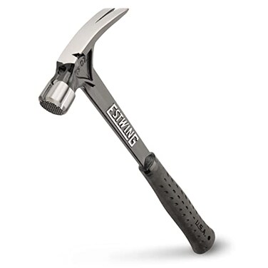 ESTWING Ultra Series Hammer, 19oz Milled Face, Black Grip, EB-19SM