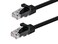 Monoprice Cat6 5ft Black Patch Cable UTP 24AWG 550MHz Pure Bare Copper Snagless RJ45 Flexboot Series Ethernet Cable
