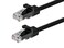 Monoprice Cat6 5ft Black Patch Cable UTP 24AWG 550MHz Pure Bare Copper Snagless RJ45 Flexboot Series Ethernet Cable