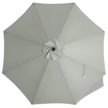 MASTERCANOPY 9ft Replacement Canopy for 8 Ribs - Grey
