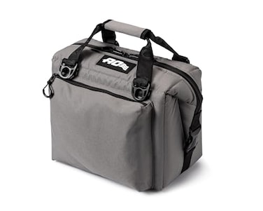 AO Coolers Caravan Canvas Soft Cooler with High-Density Insulation, Oversized Storage Pockets, Charcoal, 12-Can