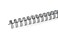 Rayson Wire Binding Spines, 3/8" 3:1 Pitch, 32-Loop Black, 100 Pack