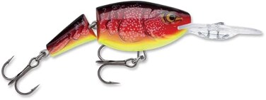 Rapala Jointed Shad Rap Crankbait, 1-1/2", Redfire Crawdad