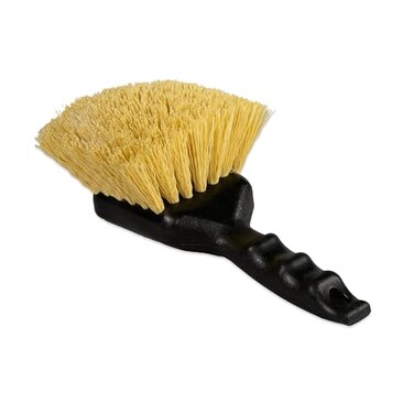 SPARTA Utility Scrub Brush, Plastic Bristles, 8.5 Inch, Black, 12-Pack