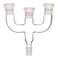 stonylab 4 Way Claisen Distillation Adapter with 19/22 Joints Connecting Adapter Lab Supply
