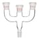 stonylab 4 Way Claisen Distillation Adapter with 19/22 Joints Connecting Adapter Lab Supply
