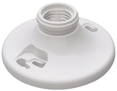 PassSeymour Legrand 276WHCC18 660W 250V Medium Base E26 Lampholder, Phenolic, Pull Chain, White ,1 Count