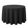 Surmente 90 Inch Black Tablecloths for Round Tables