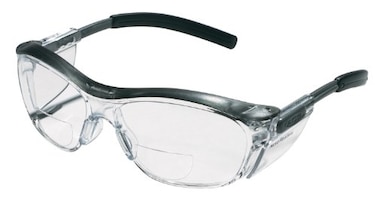 3M Reader Safety Glasses,2.5 Diopter, Black Frame, Clear Lens