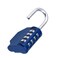 ZHEGE Combination Locker Lock, 4 Digit Outdoor Padlock, Gym Lock ,Blue
