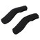 GLOGLOW 2 Pack Stroller Handle Cover, Removable Zipper Armrest Protector Sleeve, Universal Fit Elastic Pushchair Bumper Bar Cover, Machine Washable Nylon Fabric, Black