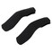 GLOGLOW 2 Pack Stroller Handle Cover, Removable Zipper Armrest Protector Sleeve, Universal Fit Elastic Pushchair Bumper Bar Cover, Machine Washable Nylon Fabric, Black