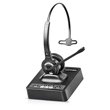 Leitner LH370 3-in-1 Wireless Office Headset with Mic“ Computer, Telephone, and Cell Phone Headset“ 5 Year“ Single-Ear