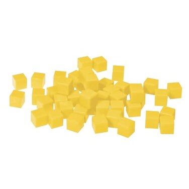 EAI Education Base Ten Units: Yellow Plastic - Set of 100
