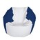 E-SeaRider Round Marine Beanbag ,Medium, Multi,White/Navy