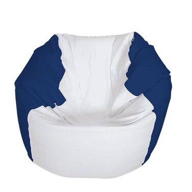 E-SeaRider Round Marine Beanbag ,Medium, Multi,White/Navy