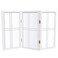 Red Lantern 2 ft. Short Desktop Double Cross Shoji Screen - White - 3 Panels
