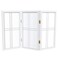 Red Lantern 2 ft. Short Desktop Double Cross Shoji Screen - White - 3 Panels