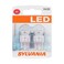 SYLVANIA 7443 T20 LED Red Mini Bulb, StopTail Light, 2 Bulbs