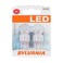 SYLVANIA 7443 T20 LED Red Mini Bulb, StopTail Light, 2 Bulbs