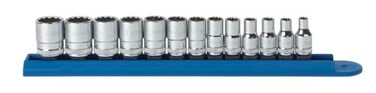GEARWRENCH 13 Pc. 1/4" Drive 12 Pt. Standard Socket Set, Metric - 80306