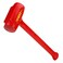 ABC HAMMERS 5.5 lb Dead Blow Sledge Hammer, 20" Length, Shot Filled Head