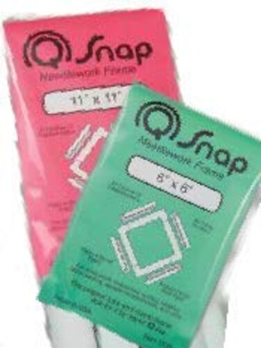 Q-Snap LGS QSnap Frame Bundle: 6x6 inches and 11x11 inches Rectangular Plastic Craft Hoop Frames, 2 Count