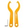 maXpeedingrods 2Pcs Universal C Spanner Hook Wrench Kits, Gold