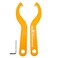 maXpeedingrods 2Pcs Universal C Spanner Hook Wrench Kits, Gold