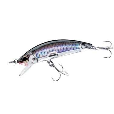 Duel Yo-Zuri 3D Inshore Minnow Floating Lure, Silver Black, 3.5