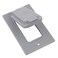 ThomasBetts DCCGV 1-Gang Silver GFCI Device Cover with Gaskets and Screws, Device Mount