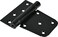Hillman Hardware Essentials 853348 Black Heavy-Duty Spring Gate T-Hinge