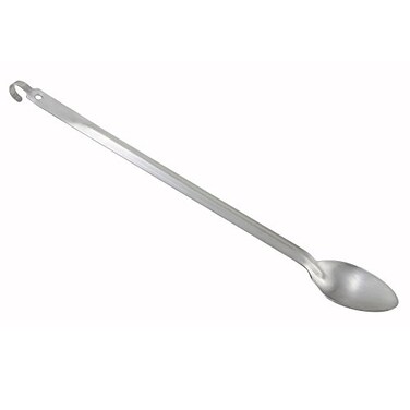 Winco 21" Stainless Steel Basting Solid Spoon