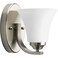 Progress Lighting Adorn 1-Light Bath Vanity Light, Brushed Nickel