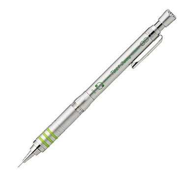 Zebra Technologies Zebra Mechanical Pencil, Tect 2 Way, 0.3mm, Silver Body ,MAS41-S