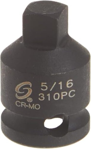 SUNEX Tools 3/8 in. Drive 5/16 in. 6-Point Male Pipe Plug Socket, CR-MO Steel, Model 310PC