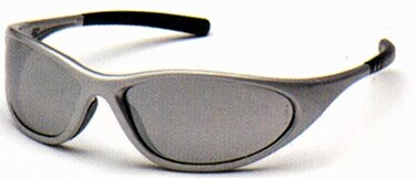 Pyramex Zone Ii Safety Eyewear, Silver Mirror With Silver Frame, SS3370E