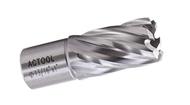 ACTOOL 13/16" Diameter1" Depth of Cut HSS ANNULAR Cutter with 3/4'' Weldon Shank