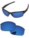 PapaViva Replacement Lenses for Oakley Flak Jacket OO9008 63mm Sunglass Deep Water Polarized