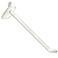 Azar Displays 800006-W Pack of 50 White Pegboard Hooks ,Also Available in BlackClear- 6 Pegboard Hook Set ,24 Pegboard J Hooks Also Available- Polycarbonate Plastic Hooks for Retail