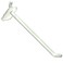 Azar Displays 800006-W Pack of 50 White Pegboard Hooks ,Also Available in BlackClear- 6 Pegboard Hook Set ,24 Pegboard J Hooks Also Available- Polycarbonate Plastic Hooks for Retail