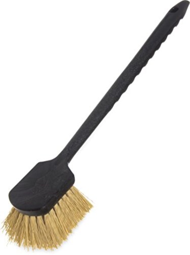 SPARTA Utility Scrub Brush, Polypropylene Bristles, 20 Inch, Black, 12-Pack