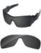 PapaViva Replacement Lenses for Oakley Oil Rig Sunglass Solid Black Polarized