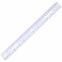Business Source 12" Plastic Ruler, Imperial and Metric Measurements, Fits in 3-Ring Binders, White