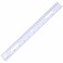 Business Source 12" Plastic Ruler, Imperial and Metric Measurements, Fits in 3-Ring Binders, White